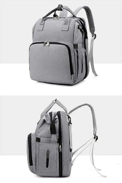 Yataklı Anne Bebek Bakım Çantası Yataklı, Su Geçirmez, Termal Cepli,bebek Arabası Askılı